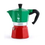 Cafeti�re italienne - bialetti - moka express italia - tous feux sauf induction - 3 tasses - 100 ml - ...