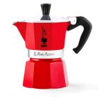 Cafeti�re italienne - bialetti - la mokina - tous feux sauf induction - 1 tasse - 40 ml - rouge