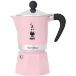 Cafetire italienne - bialetti - rainbow - 6 tasses - rose pastel