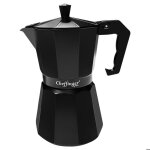 Cafeti�re italienne - cheffinger - 320ml - aluminium - 6 tasses - poign�e ergonomique