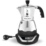 Cafeti�re italienne �lectrique - bialetti - moka timer - 3 tasses - 120 ml - inox