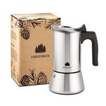 Cafetière italienne - groenenberg - 6 tasses - acier inoxydable - compatible induction - facile à nettoyer ... Cafetière italienne - groenenberg - 6 tasses - acier inoxydable - compatible induction - facile à nettoyer ...