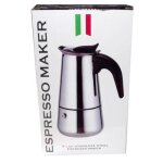 Caf�ti�re italienne en inox 9 tasses espresso un paquet de joint 9 tasses caf�ti�re offert. cos8820