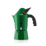 Cafetière moka - bialetti design - 3 tasses - aluminium verni - non compatible lave - vaisselle - vert ... Cafetière moka - bialetti design - 3 tasses - aluminium verni - non compatible lave - vaisselle - vert ...