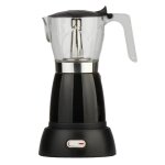 Cafeti�re moka �lectrique en aluminium 300ml machine � caf� espresso caf� noir filtre italien chauffage ...