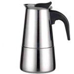 Cafeti�re moka inox 2 tasses / 100 ml compatible toutes sources sauf induction label