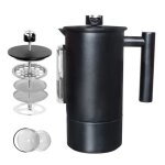 Cafeti�re � piston 12l ? acier inox 304 double paroi thermom�tre int�gr� et sablier isolation sous vide ...