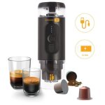 Cafetiere portable handpresso e - presso + 21710 - machine a cafe portable 90 ml usb batterie pour capsules ...