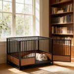 Cage � chats - bingopaw - cage chat int�rieur empilable pour chatterie - fond � grille avec bac 83x65. ...