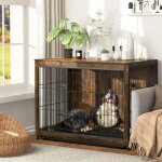 Cage chien intérieur bois: caisse grand chiens 50 kg - maison grande taille avec double porte et plateau ... Cage chien intérieur bois: caisse grand chiens 50 kg - maison grande taille avec double porte et plateau ...