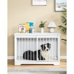 Cage pour chien meuble caisse pour chien 2 portes niche moderne pour chiens de petite moyenne et grande ... Cage pour chien meuble caisse pour chien 2 portes niche moderne pour chiens de petite moyenne et grande ...