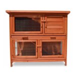 Cage clapier enclos lapin extrieur en bois haute qualit - mukkel 022 - 104 x 55 x 94 cm