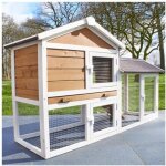 Cage clapier enclos lapin extrieur en bois haute qualit pour lapins petits animaux - modle : 086 belle ...