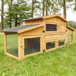 Cage clapier enclos lapin extrieur en bois haute qualit - 087 alpine 180x62x72cm
