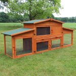 Cage clapier lapin extérieur en bois de pin haute qualité pour lapins 218 x 505 x 91 cm - modèle 043 ... Cage clapier lapin extérieur en bois de pin haute qualité pour lapins 218 x 505 x 91 cm - modèle 043 ...