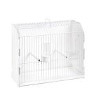 Cage exposition avec trou latral blanc