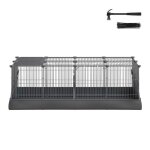 Cage � hamster 123 x 63 x 415 cm 20 panneaux cage � lapin tapis imperm�able double porte noir