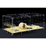 Cage hamster acrylique transparente style aquarium mod�le - p habitat diy extensible et s�curis� avec ...