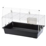 Cage pour lapins grand espace - ferplast - rabbit 100 el - noir - petit - a monter soi - même Cage pour lapins grand espace - ferplast - rabbit 100 el - noir - petit - a monter soi - même