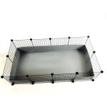 Cage modulaire - c&c - 4 x 2 - argent� - 145 x 75 cm - pour cobaye et rongeurs