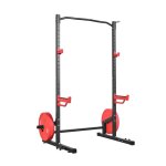 Cage de musculation multifonctionnelle - duoku - rack � squats avec crochets r�glables - station dentra�nement ...