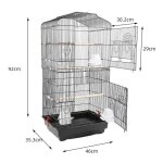 Cage oiseaux 46 x 35. 3 x 92 cm - pour perruche perroquet canari mandarin extérieur Cage oiseaux 46 x 35. 3 x 92 cm - pour perruche perroquet canari mandarin extérieur