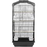 Cage � oiseaux 46 x 36 x 93 cm avec poign�e portable 4 mangeoires 3 perchoirs cage pour perruche calopsitte ...