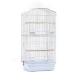 Cage pour oiseaux avec mangeoires perchoirs cage pour canaris madarin perruche 46 x 36 x 92 cm