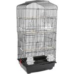 Cage pour oiseaux volire de perroquet canaries perruche canaris 46 x 36 x 93 cm avec 4 mangeoires 3 ...