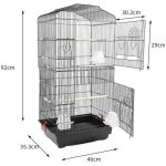 Cage oiseaux volire de perroquet canaries perruche canaris avec poigne portable