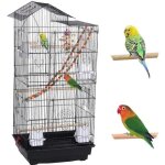 Cage oiseaux voli�re perruche pour petits oiseaux 46 x 36 x 99 cm m�tal noir