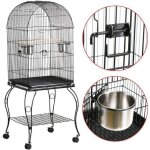 Cage oiseaux volire portable design pour perruche calopsitte canari insparable mandarins 59 x 59 x ...