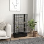 Cage � oiseaux voli�re avec portes perchoirs cage pour canaris perruches perroquets 61 x 365 x 98 cm ...