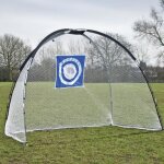 Cage de practice avec cible et filet de récupération pour balles de golf Cage de practice avec cible et filet de récupération pour balles de golf