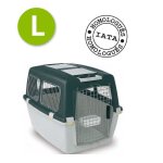 Cage de transport pour chien - zolux - iata - grand modle - 35 - 40kg - vert