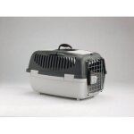 Cage de transport - flamingo - gulliver 2 - normes iata - gris - moyen