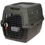 Cage de transport - kerbl - eco - plastique recycl - 70x50x515 cm - anthracite / gris