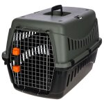 Cage de transport kerbl eco - anthracite / gris - vert - 58x38x38 cm