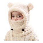 Cagoule enfant hiver - 3 - 10 ans laine fine �paisse ajustable - pour ski moto et protection oreilles ...