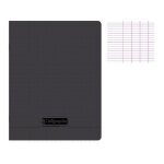 Cahier - 17x22(cm) - grands carreaux - 48 pages - polypro - sans spirale - noir Cahier - 17x22(cm) - grands carreaux - 48 pages - polypro - sans spirale - noir
