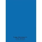 Cahier 24x32 96 pages petits carreaux piqure 90g couverture polypropyl�ne bleu