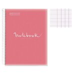 Cahier - a4 (21x297cm) - grands carreaux - 80 pages - couverture en polypro rose - à spirale - notebook ... Cahier - a4 (21x297cm) - grands carreaux - 80 pages - couverture en polypro rose - à spirale - notebook ...