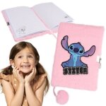 Cahier / agenda - disney - stitch - peluche rose - a5 - cadenas Cahier / agenda - disney - stitch - peluche rose - a5 - cadenas