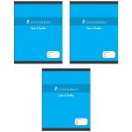 Cahier de brouillon - conquerant - lot de 3 - 17x22cm - 96 pages - grands carreaux seys