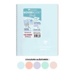 Cahier - carnet - a5 - petits carreaux - avec spirales - couverture polypro - clairefontaine