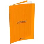 Cahier - conqurant - seys - 96 pages - 24 x 32 cm - couverture en polypropylne orange