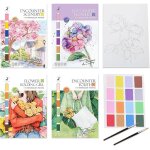 Cahier daquarelle - livre daquarelle - cahier daquarelle pour d�butants - kit de peinture facile pour ...