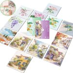 Cahier daquarelle - livre daquarelle - kit de coloriage aquarelle - carnet daquarelle de poche tout - ...