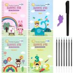 Cahiers dcriture magique arc - en - ciel en anglais avec 4 livres de calligraphiepratique rutilisable ...