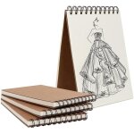 Cahier de dessin - non sp�cifi� - a5 - 4 pcs - 30 feuilles - 160gsm